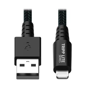 HVY-DUTY USB SYNC CHARGE CABLE LIGHT USB2.0 ARAMID GREY 0.3M