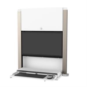 CareFit Enclosure (snow white) Wall-mount computer workstation