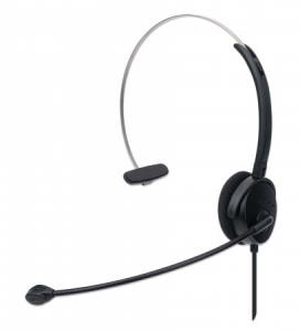 Headset Single-sided On-ear Design w/Adjustable Microphone - Mono - USB - Black