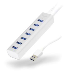 Alogic 7 Port USB Hub - Aluminium Unibody With Power Adapter